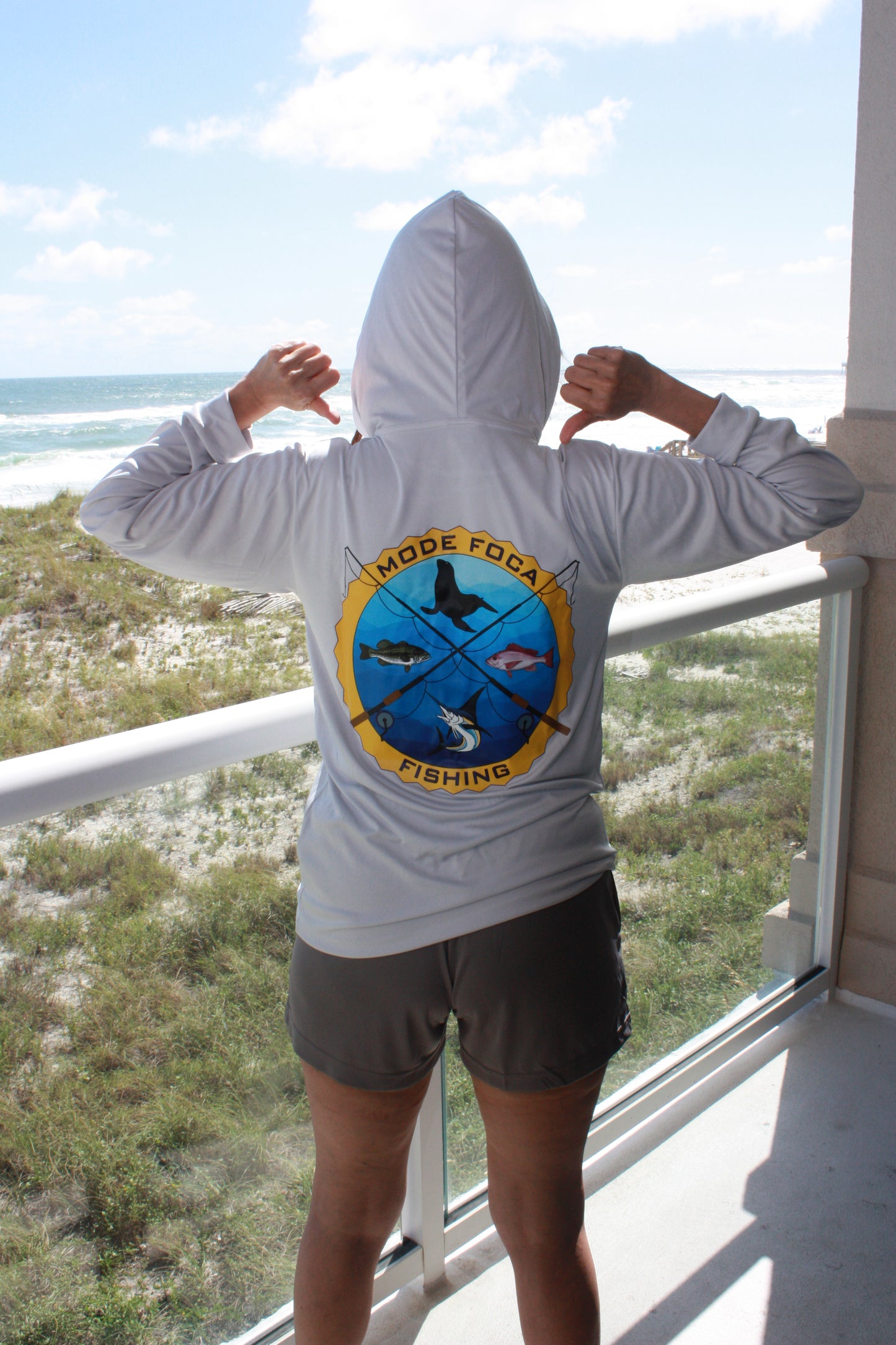 Unisex - Mode Foca Fishing Adult Long Sleeve Performance Hood