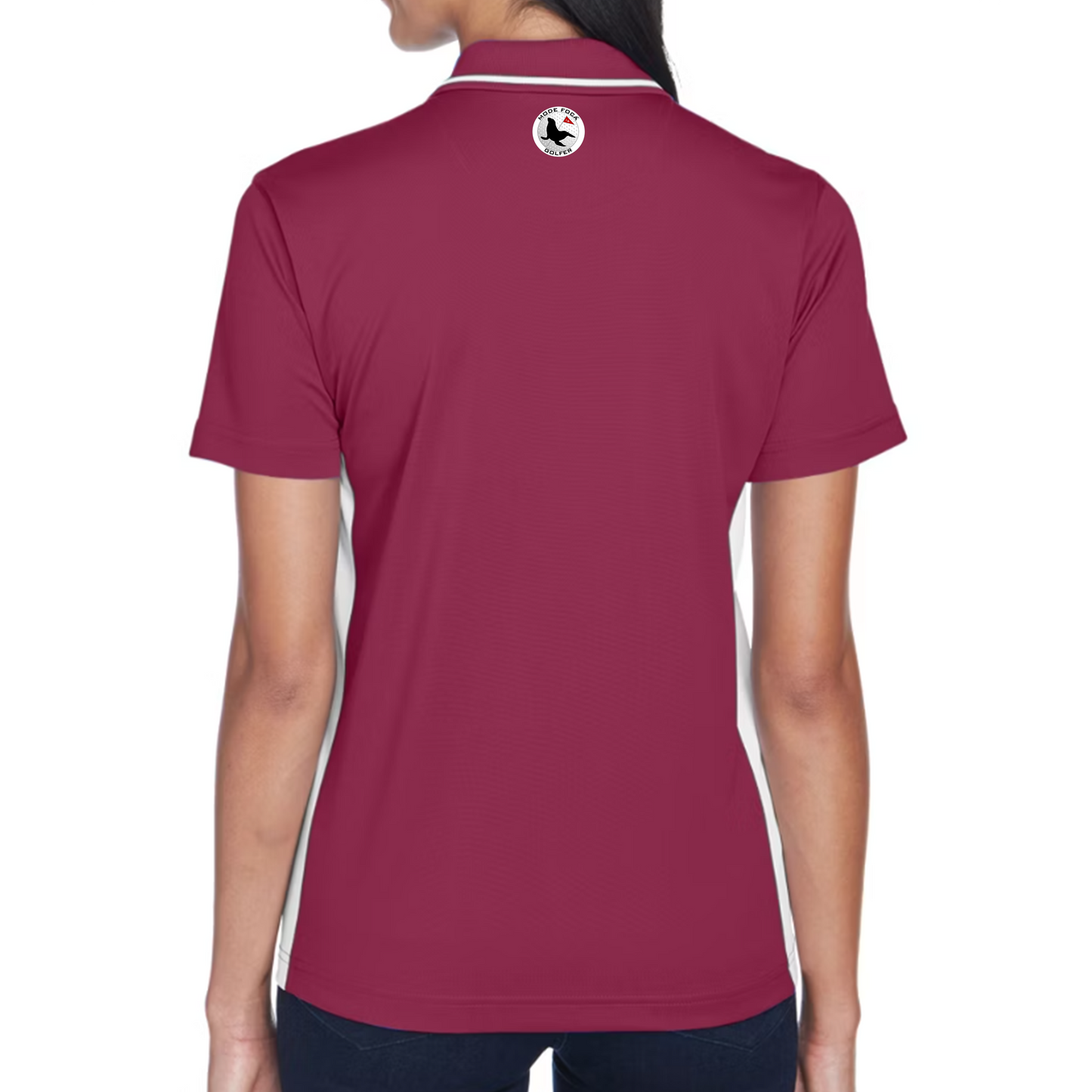 Ladies - Mode Foca Golfer Cool & Dry Sport Two-Tone Polo Shirt